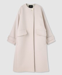 allureville アルアバイル ノーカラーコート チェスターコート allureville（アルアバイル） ノーカラーコート コート グログラン