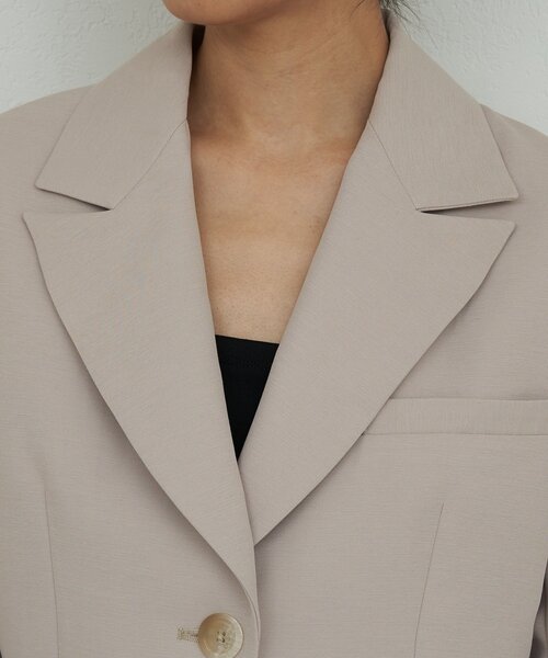 GALLARDAGALANTE（ガリャルダガランテ）の「クロップドジャケット（ブルゾン・レディース・ネイビー/ベージュ・FREE）」の13枚目の写真