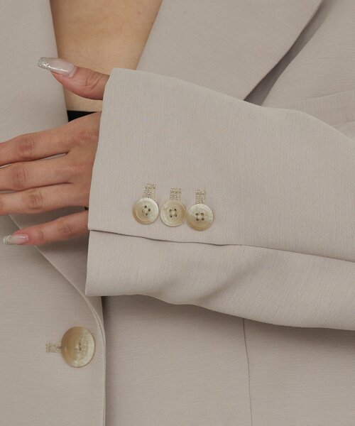 GALLARDAGALANTE（ガリャルダガランテ）の「クロップドジャケット（ブルゾン・レディース・ネイビー/ベージュ・FREE）」の14枚目の写真