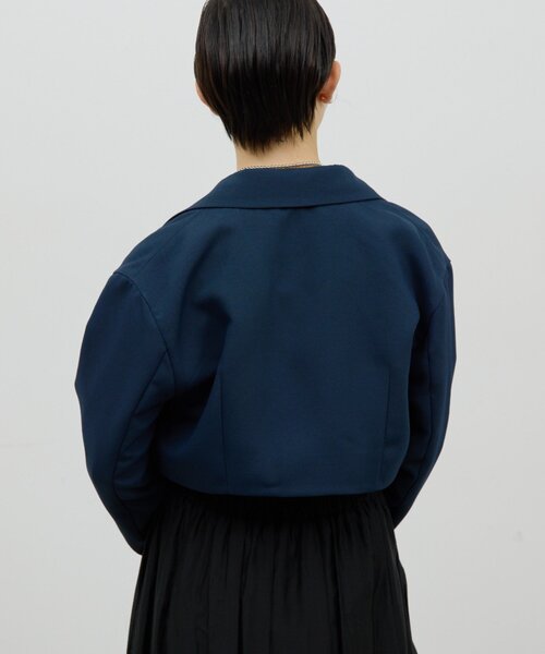 GALLARDAGALANTE（ガリャルダガランテ）の「クロップドジャケット（ブルゾン・レディース・ネイビー/ベージュ・FREE）」の20枚目の写真