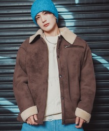 improves（インプローブス）の「ボア襟 フェイクムートンジャケット（ブルゾン）」