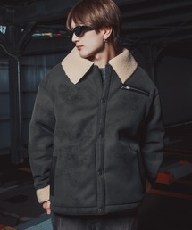 improves | ボア襟 フェイクムートンジャケット(ブルゾン)