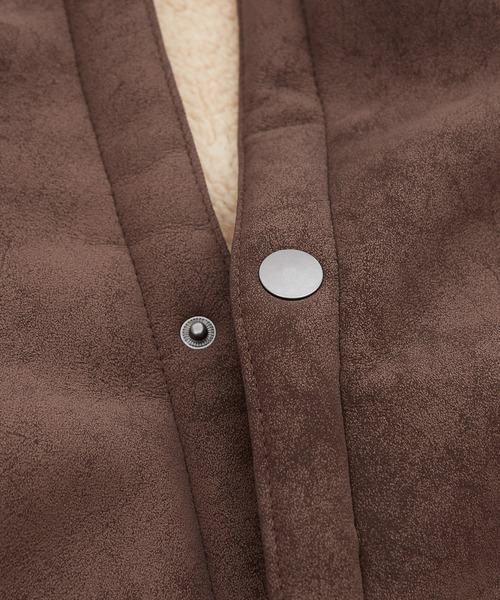 improves（インプローブス）の「ボア襟 フェイクムートンジャケット（ブルゾン・メンズ・ブラック/ブラウン・X-LARGE/LARGE/MEDIUM/SMALL）」の17枚目の写真