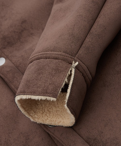 improves（インプローブス）の「ボア襟 フェイクムートンジャケット（ブルゾン・メンズ・ブラック/ブラウン・X-LARGE/LARGE/MEDIUM/SMALL）」の19枚目の写真