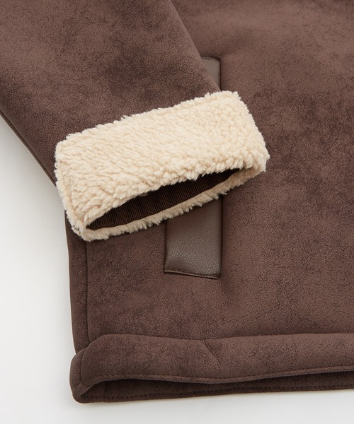 improves（インプローブス）の「ボア襟 フェイクムートンジャケット（ブルゾン・メンズ・ブラック/ブラウン・X-LARGE/LARGE/MEDIUM/SMALL）」の20枚目の写真