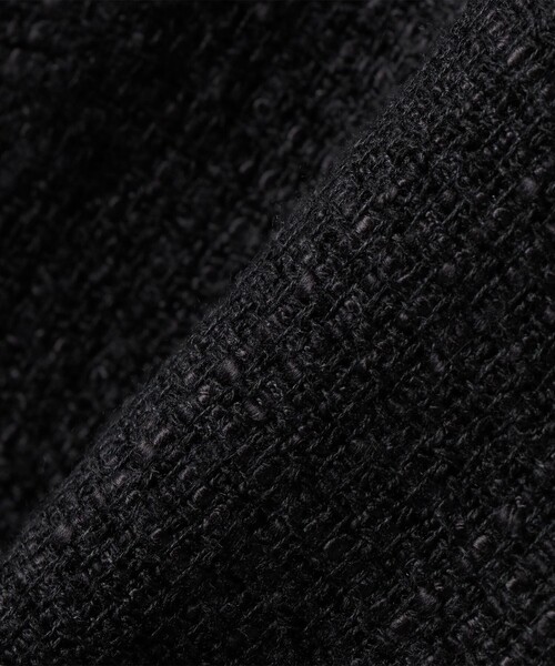 SHIPS(シップス)の「トライスピン 杢 ツイード パール モチーフ ボタン ジャケット(セレモニー対応可)(ノーカラージャケット・レディース・ネイビー/ライトグレー/ブラック・36/38)」の12枚目の写真