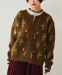 Crisp | フラワーパターンニットカーディガン(カーディガン/ボレロ)
