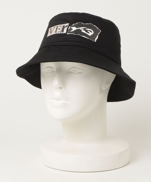 Y-3(ワイスリー)の「Y-3 GRAPHIC BUCKET HAT(ハット・メンズ・ブラック・SMALL/MEDIUM/LARGE)」の3枚目の写真