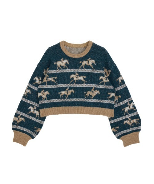 UND HORSE PATTERN KNIT（ニット/セーター）｜Ameri（アメリ）の