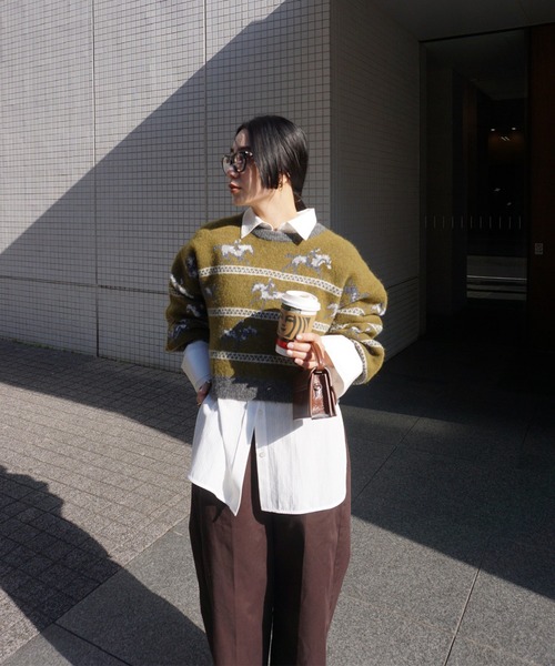 UND HORSE PATTERN KNIT（ニット/セーター）｜Ameri（アメリ）の