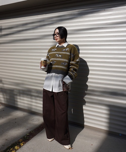 UND HORSE PATTERN KNIT（ニット/セーター）｜Ameri（アメリ）の