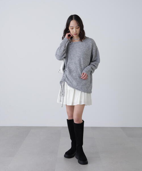 FREE'S MART(フリーズマート)の「◆ワンショルルーズニット(ニット/セーター・レディース・ベージュ/グレー/ブラウン・FREE)」の9枚目の写真