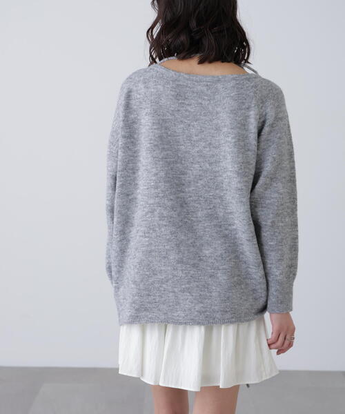 FREE'S MART(フリーズマート)の「◆ワンショルルーズニット(ニット/セーター・レディース・ベージュ/グレー/ブラウン・FREE)」の14枚目の写真