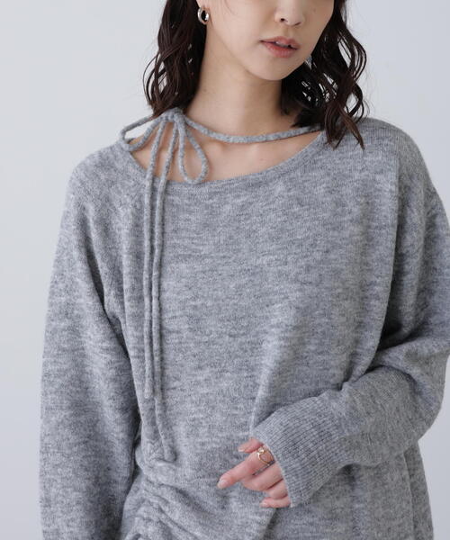 FREE'S MART(フリーズマート)の「◆ワンショルルーズニット(ニット/セーター・レディース・ベージュ/グレー/ブラウン・FREE)」の15枚目の写真