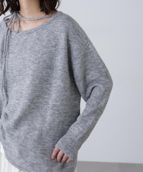 FREE'S MART(フリーズマート)の「◆ワンショルルーズニット(ニット/セーター・レディース・ベージュ/グレー/ブラウン・FREE)」の18枚目の写真