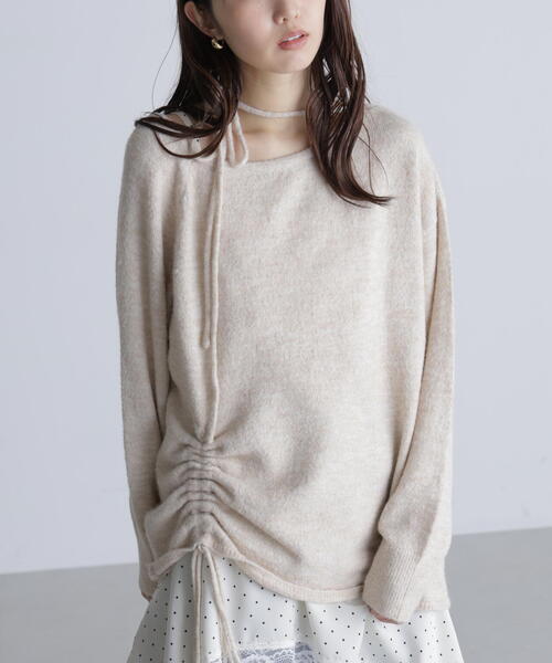 FREE'S MART（フリーズマート）の「◆ワンショルルーズニット（ニット/セーター・レディース・ベージュ/グレー/ブラウン・FREE）」の7枚目の写真