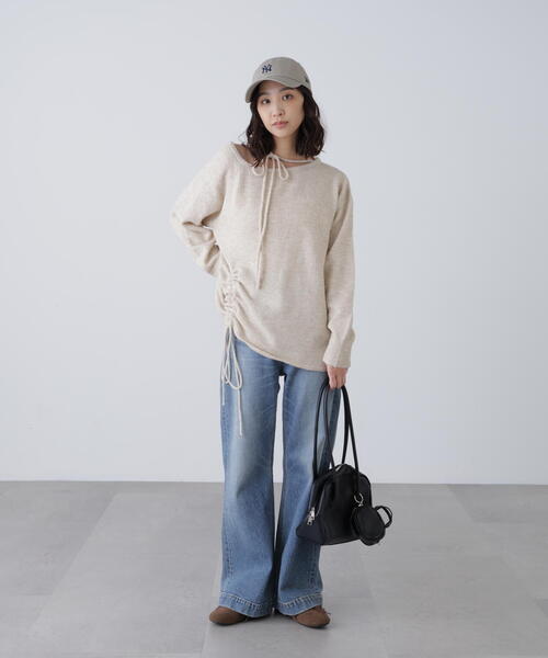 FREE'S MART（フリーズマート）の「◆ワンショルルーズニット（ニット/セーター・レディース・ベージュ/グレー/ブラウン・FREE）」の19枚目の写真