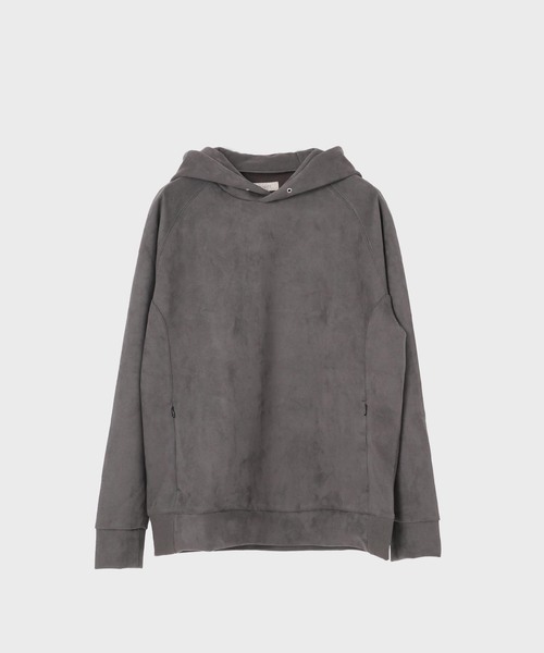 B.C STOCK(ベーセーストック)の「フェイクスエードパーカー(パーカー・メンズ・ブラック/ベージュ/スミクロ・MEDIUM/LARGE)」の3枚目の写真