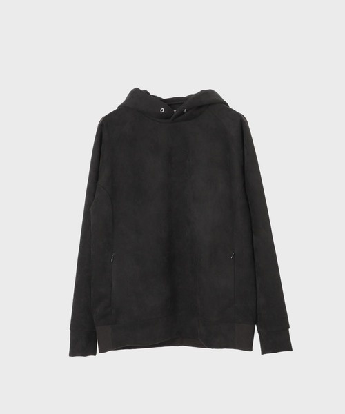 B.C STOCK(ベーセーストック)の「フェイクスエードパーカー(パーカー・メンズ・ブラック/ベージュ/スミクロ・MEDIUM/LARGE)」の2枚目の写真