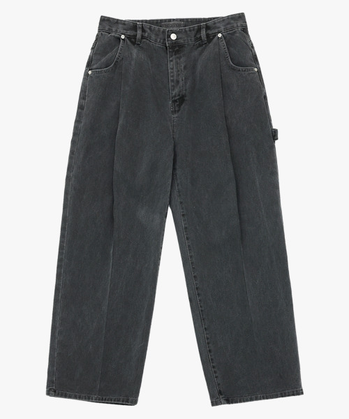 THESTORI（ザ・ストリ）の「ピグメントワイドコットンパンツ（チャコール）（その他パンツ・メンズ・その他・1(M)/2(L)/3(XL)）」の2枚目の写真