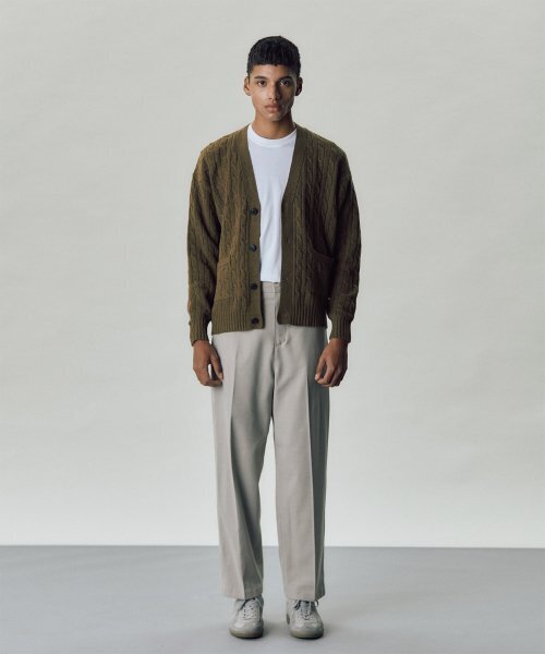 LAB12(ラボ12)の「22F/W セミワイドウールバンディングパンツ(ベージュ)(スラックス・メンズ・その他・LARGE/MEDIUM/SMALL)」の1枚目の写真