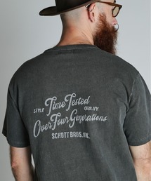 schott(�V���b�g)��Schott/�V���b�g/TIME TESTED OVER FOUR GENERATIONS EMB. HENLEY T-SHIRT/�h�J �w�����[�l�b�N T�V���c(T�V���c/�J�b�g�\�[)