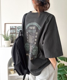 Java（ジャバ）の「《JaVa ジャバコラボ》大人の魅力を引き立てる、綿100%個性派TEE!韓国刺繍レシピオーバーサイズロゴTシャツ（Tシャツ/カットソー）」