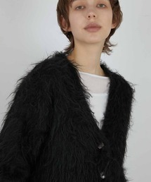 LA PEAU DE GEM | 【LA PEAU DE GEM】luxe shaggy cardigan/リュクスシャギーカーディガン(カーディガン/ボレロ)