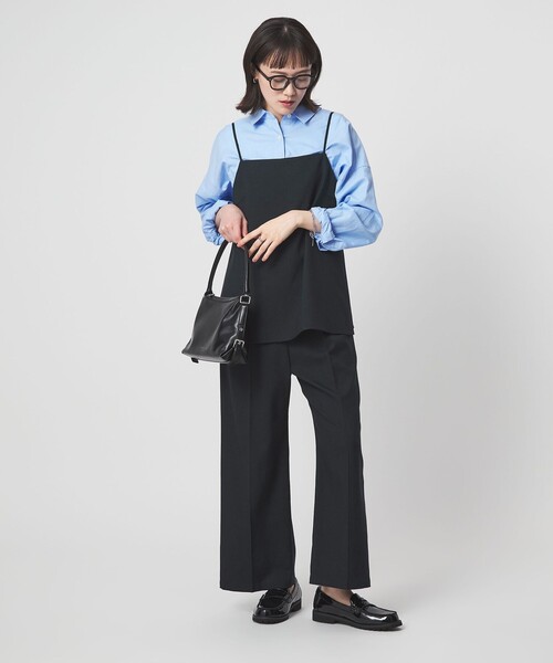 green label relaxing（グリーンレーベルリラクシング）の「［size SHORT/TALLあり］ラミーブレンド オールインワン（つなぎ/オールインワン・レディース・ネイビー/ベージュ・TALL/SHORT/FREE）」の16枚目の写真