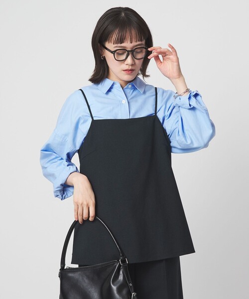 green label relaxing（グリーンレーベルリラクシング）の「［size SHORT/TALLあり］ラミーブレンド オールインワン（つなぎ/オールインワン・レディース・ネイビー/ベージュ・TALL/SHORT/FREE）」の20枚目の写真