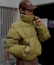 Chikashitsu +（チカシツプラス）の「【Chikashitsu +】cropped puffer jacket / 【チカシツプラス】クロップドパファージャケット（ダウンジャケット/コート）」