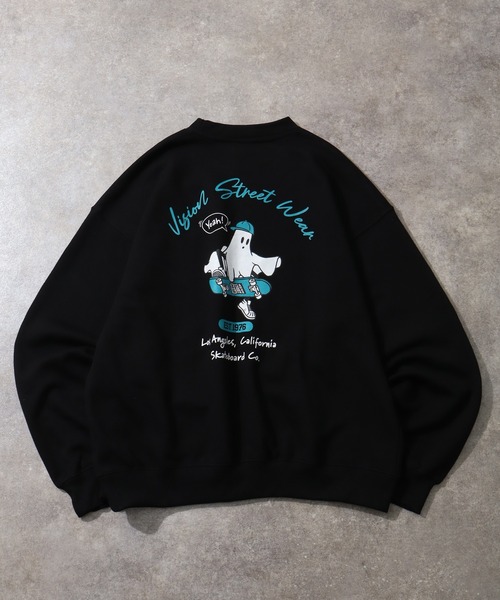 VISION STREET WEAR（ヴィジョンストリートウェア）の「【VISION STREET WEAR/ヴィジョンストリートウェア】Arch Ghost TRN/ゴースト バックプリント トレーナー スウェット（スウェット・メンズ・ブラック/オフホワイト・L/M）」の18枚目の写真