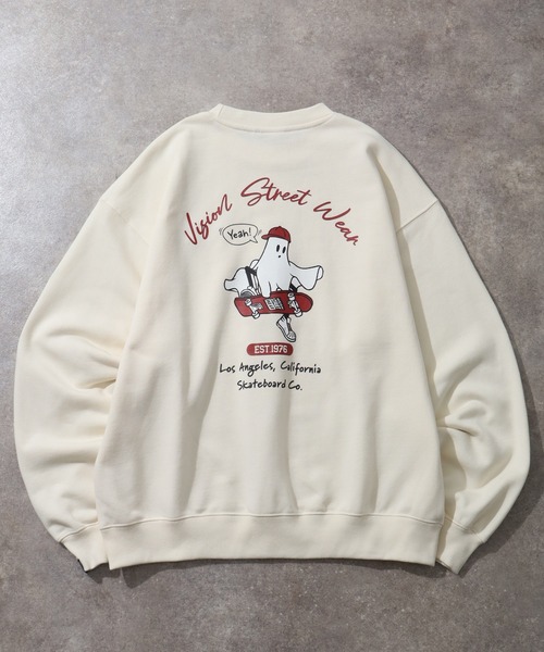 VISION STREET WEAR（ヴィジョンストリートウェア）の「【VISION STREET WEAR/ヴィジョンストリートウェア】Arch Ghost TRN/ゴースト バックプリント トレーナー スウェット（スウェット・メンズ・ブラック/オフホワイト・L/M）」の14枚目の写真