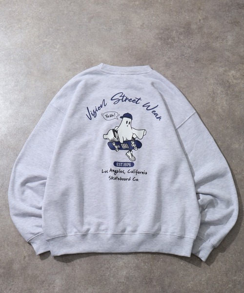 VISION STREET WEAR（ヴィジョンストリートウェア）の「【VISION STREET WEAR/ヴィジョンストリートウェア】Arch Ghost TRN/ゴースト バックプリント トレーナー スウェット（スウェット・メンズ・ブラック/オフホワイト・L/M）」の22枚目の写真