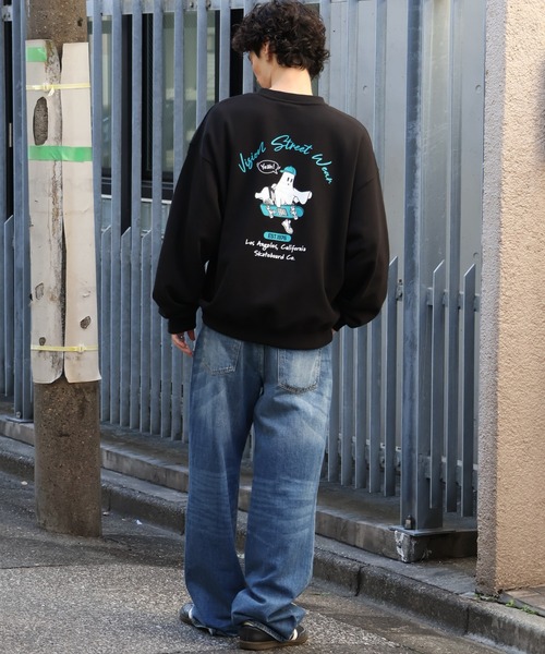 VISION STREET WEAR（ヴィジョンストリートウェア）の「【VISION STREET WEAR/ヴィジョンストリートウェア】Arch Ghost TRN/ゴースト バックプリント トレーナー スウェット（スウェット・メンズ・ブラック/オフホワイト・L/M）」の12枚目の写真