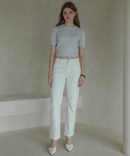 LOSSYROW（ロッシロー）の「Lossy boy-fit denim pants_white（デニムパンツ・レディース・その他・MEDIUM/SMALL）」の3枚目の写真