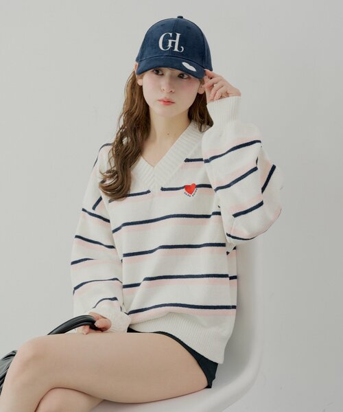 Chico（チコ）の「ワッペンロゴキャップ（ハット・レディース・ピンク/ベージュ/ネイビー・FREE）」の6枚目の写真