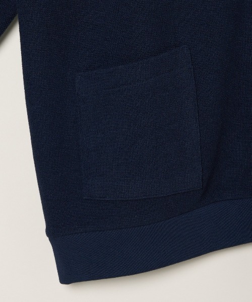 three dots（スリードッツ）の「ウールミックス パイルフェイス ジップシャツ（スウェット・メンズ・ブラック/グレー系その他/ブルー系その他・MEDIUM/SMALL/LARGE）」の8枚目の写真