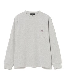 【6/18値下げ】コーヒー刺繍 ワッフル ロングスリーブ カットソー(ユニセックス)