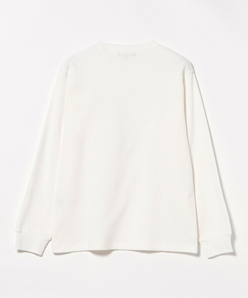 BEAMS HEART(ビームスハート)の「【6/18値下げ】コーヒー刺繍 ワッフル ロングスリーブ カットソー(ユニセックス)(Tシャツ/カットソー・メンズ・ホワイト/グレー・S/XL/L/M)」の4枚目の写真