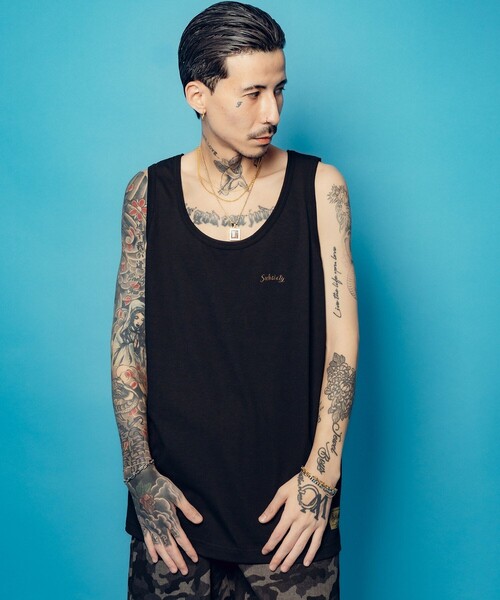 Subciety(サブサエティ)の「Maria tank top(タンクトップ・メンズ・ブラック/ホワイト/ダークグレー・SMALL/MEDIUM/LARGE/X-LARGE/XX-LARGE)」の16枚目の写真