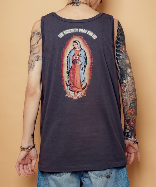 Subciety（サブサエティ）の「Maria tank top（タンクトップ・メンズ・ブラック/ホワイト/ダークグレー・SMALL/MEDIUM/LARGE/X-LARGE/XX-LARGE）」の3枚目の写真