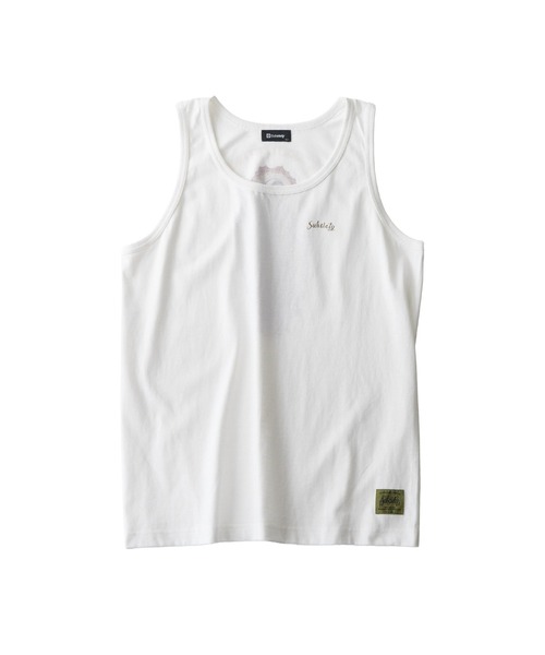 Subciety（サブサエティ）の「Maria tank top（タンクトップ・メンズ・ブラック/ホワイト/ダークグレー・SMALL/MEDIUM/LARGE/X-LARGE/XX-LARGE）」の5枚目の写真