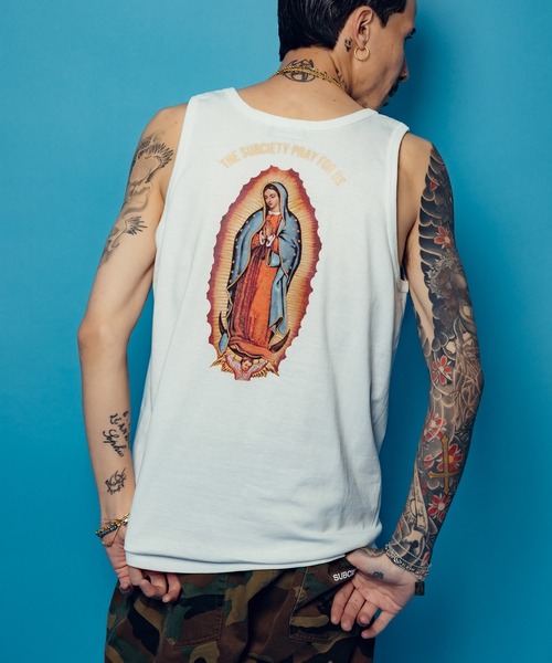 Subciety（サブサエティ）の「Maria tank top（タンクトップ・メンズ・ブラック/ホワイト/ダークグレー・SMALL/MEDIUM/LARGE/X-LARGE/XX-LARGE）」の9枚目の写真