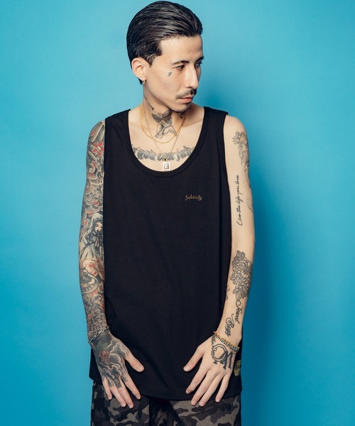 Subciety（サブサエティ）の「Maria tank top（タンクトップ・メンズ・ブラック/ホワイト/ダークグレー・SMALL/MEDIUM/LARGE/X-LARGE/XX-LARGE）」の10枚目の写真