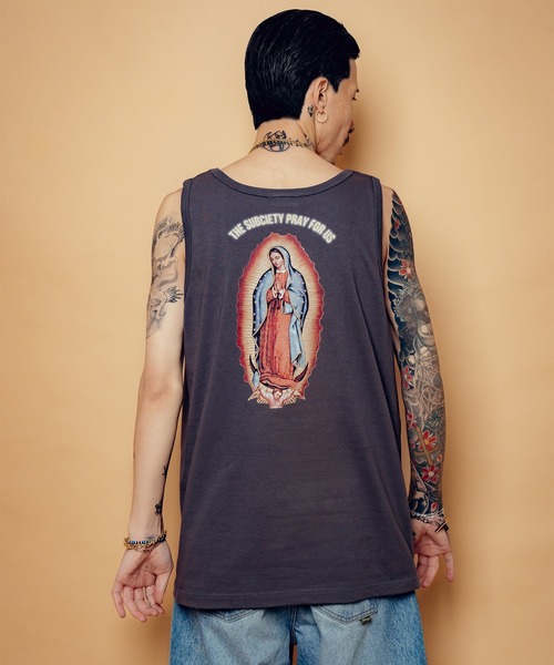 Subciety（サブサエティ）の「Maria tank top（タンクトップ・メンズ・ブラック/ホワイト/ダークグレー・SMALL/MEDIUM/LARGE/X-LARGE/XX-LARGE）」の13枚目の写真