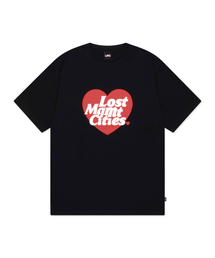 HEART LOGO TEE black