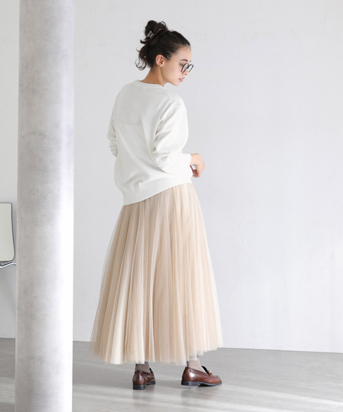 La TOTALITE（ラトータリテ）の「【洗える】インターシャロゴニット（ニット/セーター・レディース・チャコールグレー/ホワイト/ネイビー・FREE）」の11枚目の写真