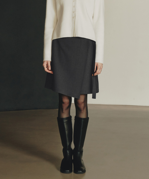 ルゼロ ラップスカート / チャコール
