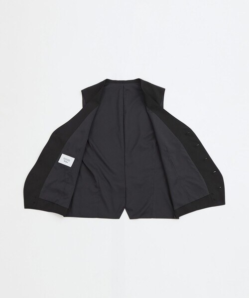 MACKINTOSH PHILOSOPHY(マッキントッシュ フィロソフィー)の「トロッター ウェストコート #109 ウール混ストレッチトロピカル(ベスト・メンズ・ブラック/ダークネイビー・40/38)」の11枚目の写真